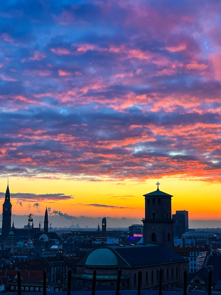 Panorama de Copenhague depuis la Tour ronde Panorama de Copenhague depuis la Tour ronde