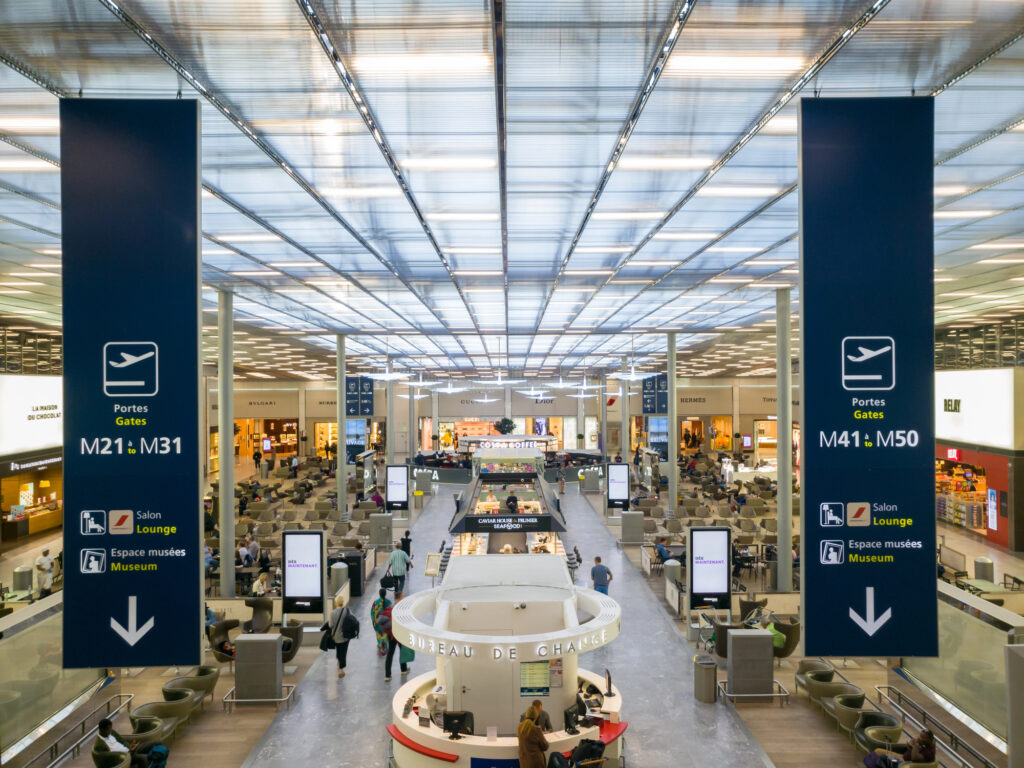 L’aéroport Charles de Gaulle à Paris