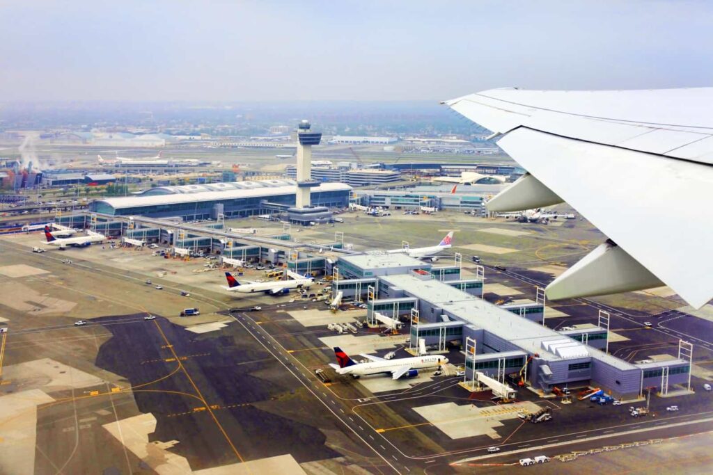 L’aéroport JFK à New York