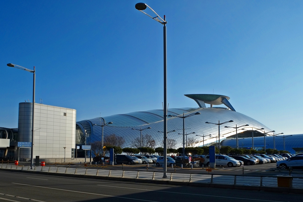 L’aéroport international d’Incheon près de Séoul
