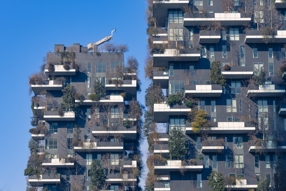 Les deux tours résidentielles végétalisées du Bosco Verticale à Milan