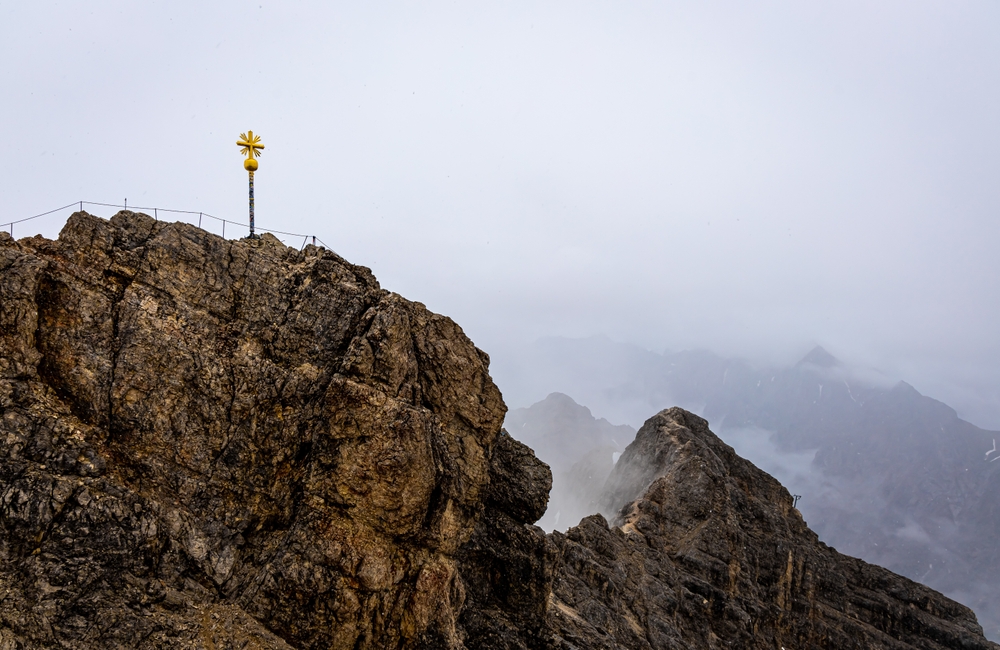 La Zugspitze, le plus haut sommet d’Allemagne, dans les Alpes près de Garmisch-Partenkirchen