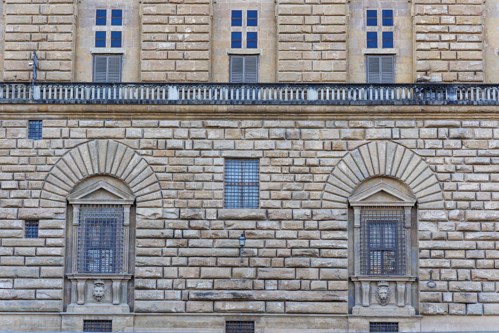 La façade du Palazzo Pitti à Florence