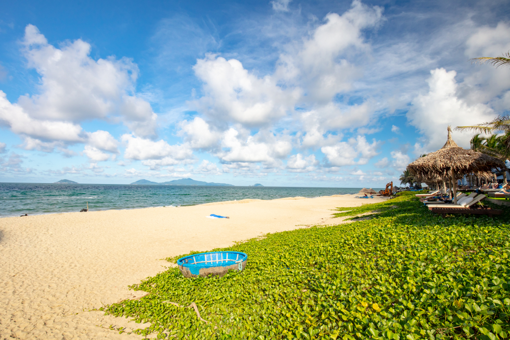 La partie la plus fréquentée de la plage d’An Bang près de Hoi An