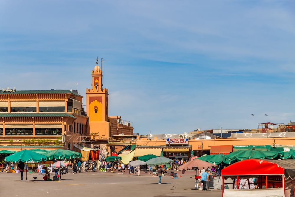 La place Jemaa el-Fna dans la médina de Marrakech