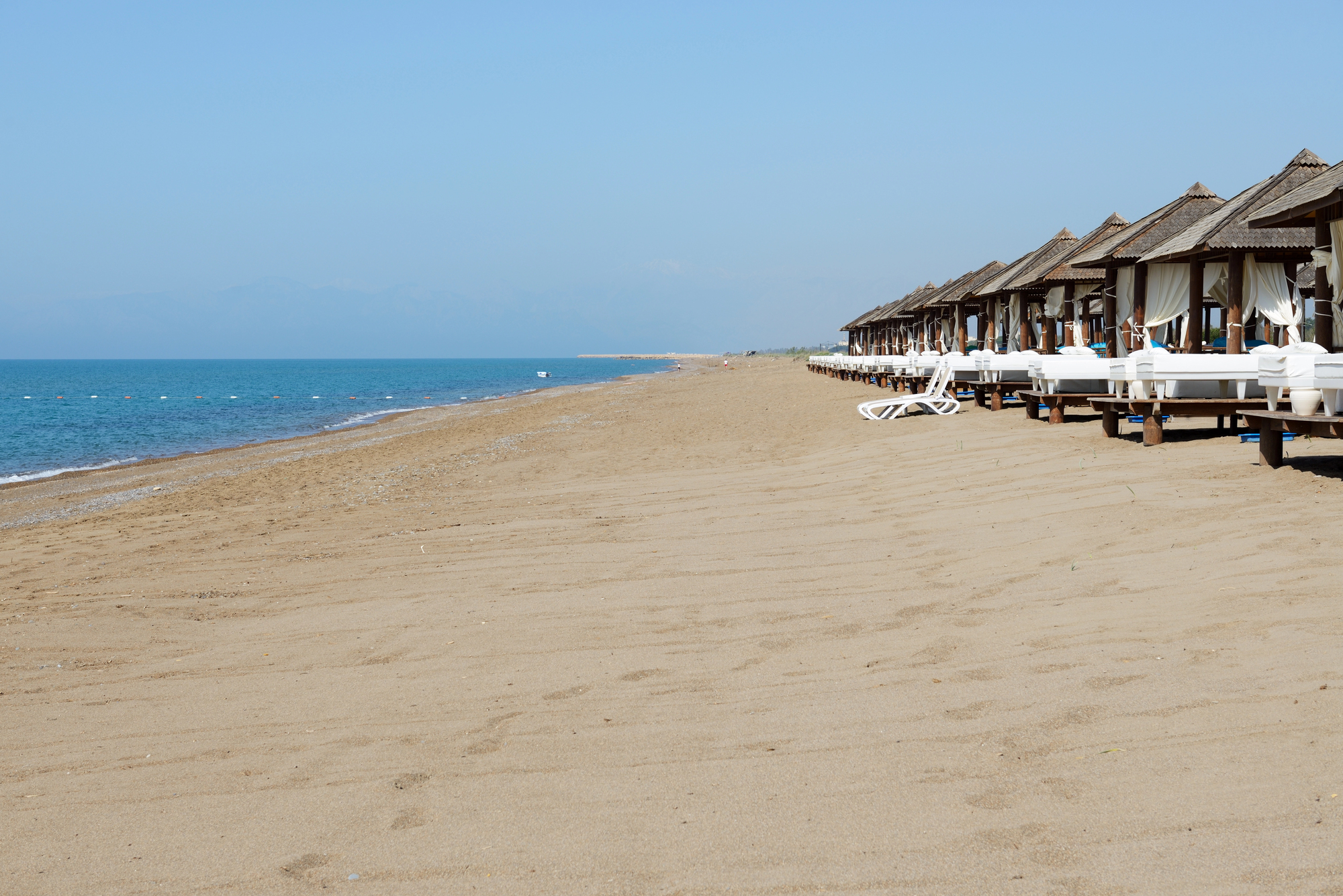 La plage de Belek près d’Antalya