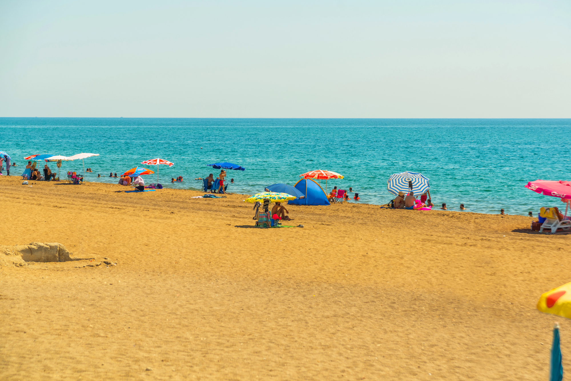 La plage de Lara dans le golfe d’Antalya
