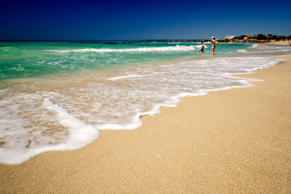 La plage de sable d’Es Trenc sur la côte sud de Majorque