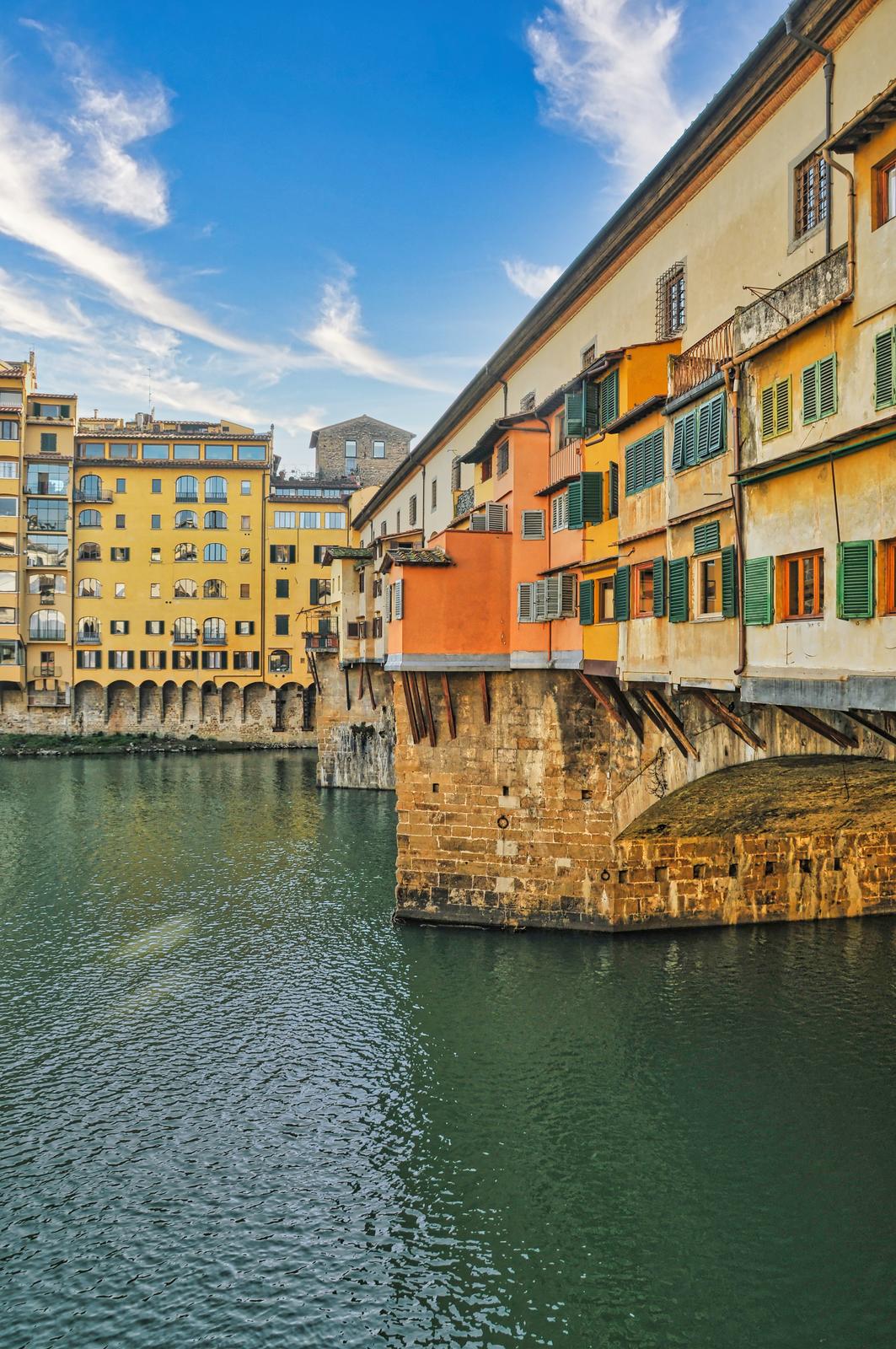 Le Ponte Vecchio sur l’Arno à Florence