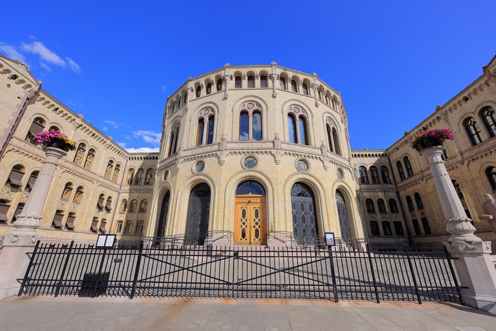 Le bâtiment du Storting à Oslo