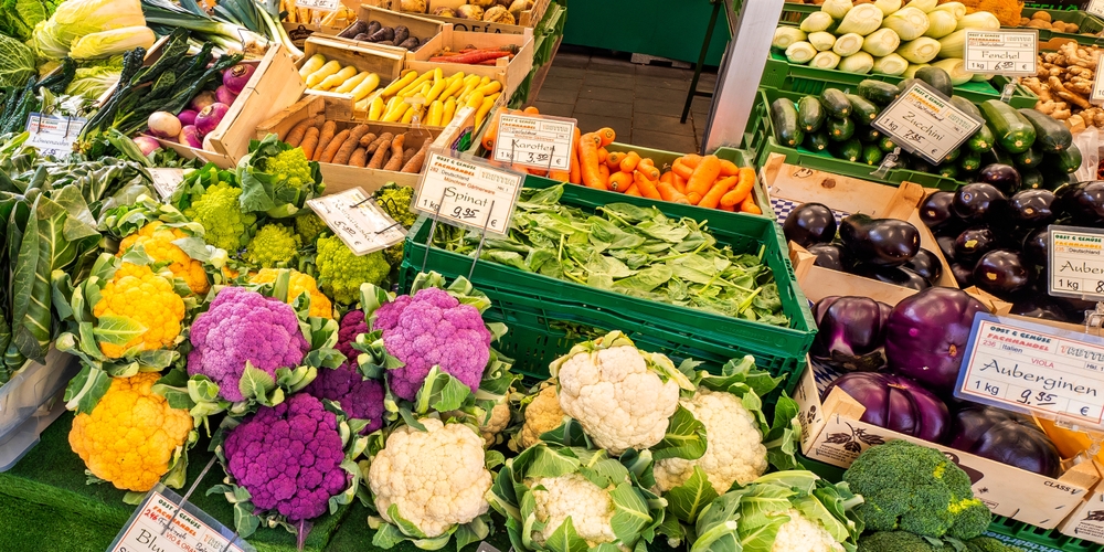 Le marché alimentaire du Viktualienmarkt à Munich
