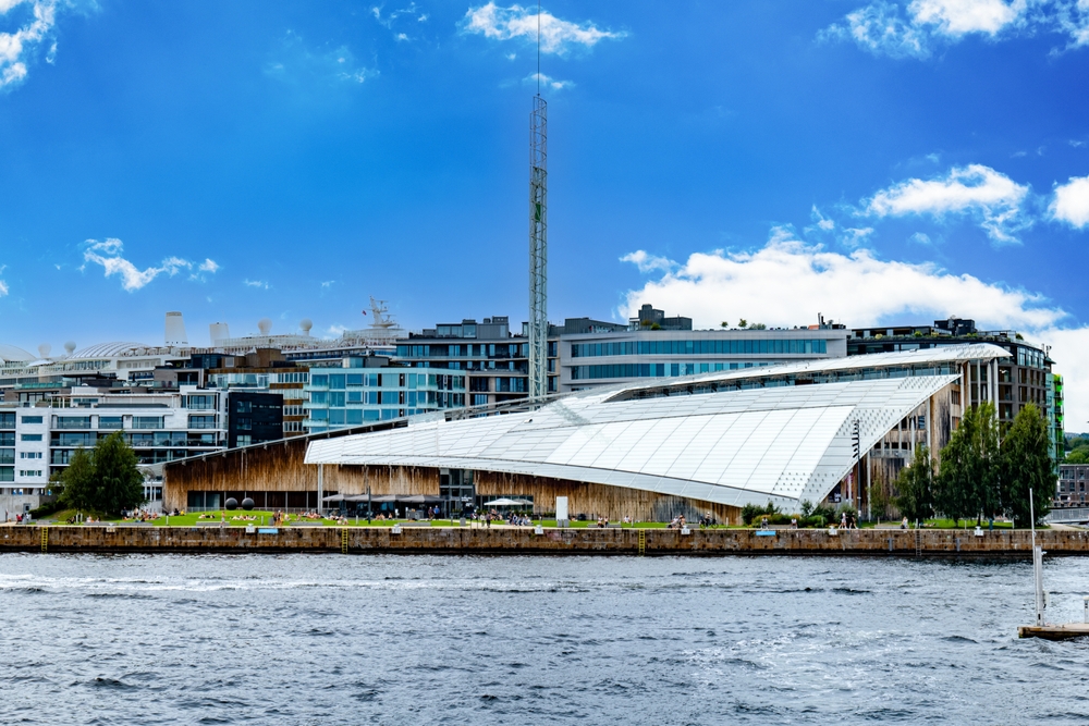 Le musée Astrup Fearnley sur Tjuvholmen à Oslo