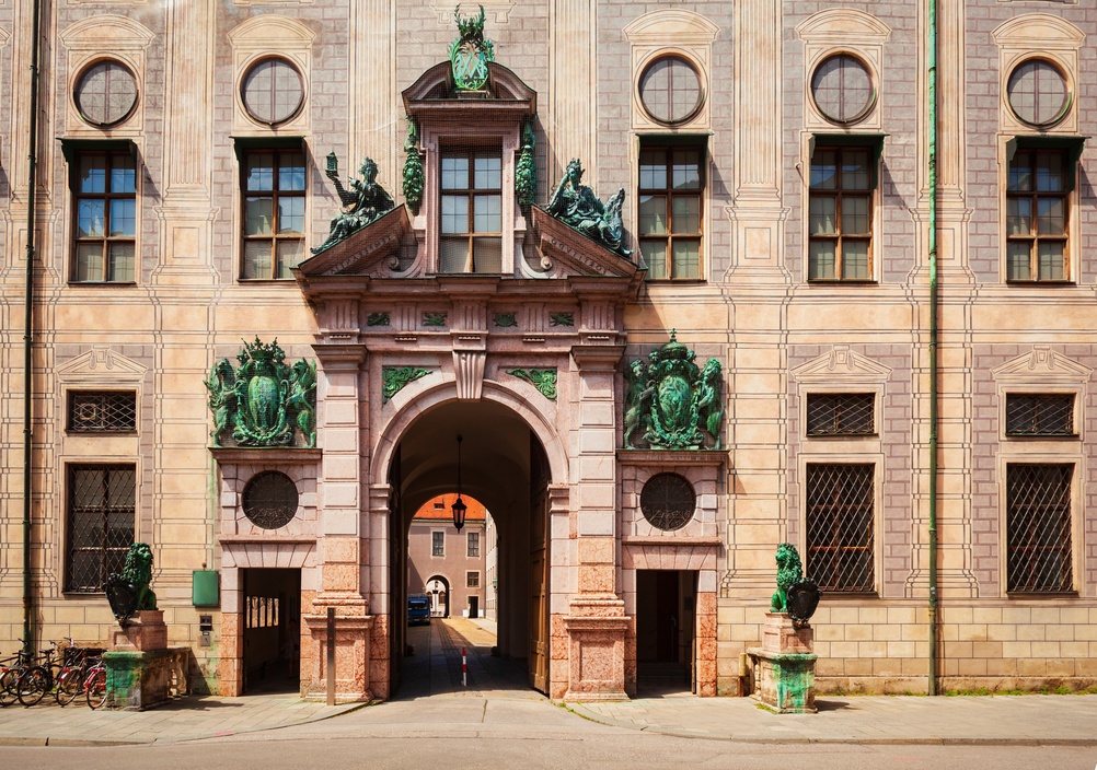 Le palais de la Residenz dans le centre de Munich