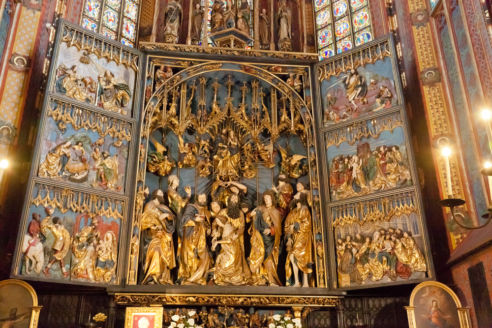 Que faire à Cracovie ? 18 lieux à voir et activités 23 Le retable de Veit Stoss dans la basilique Sainte-Marie de Cracovie