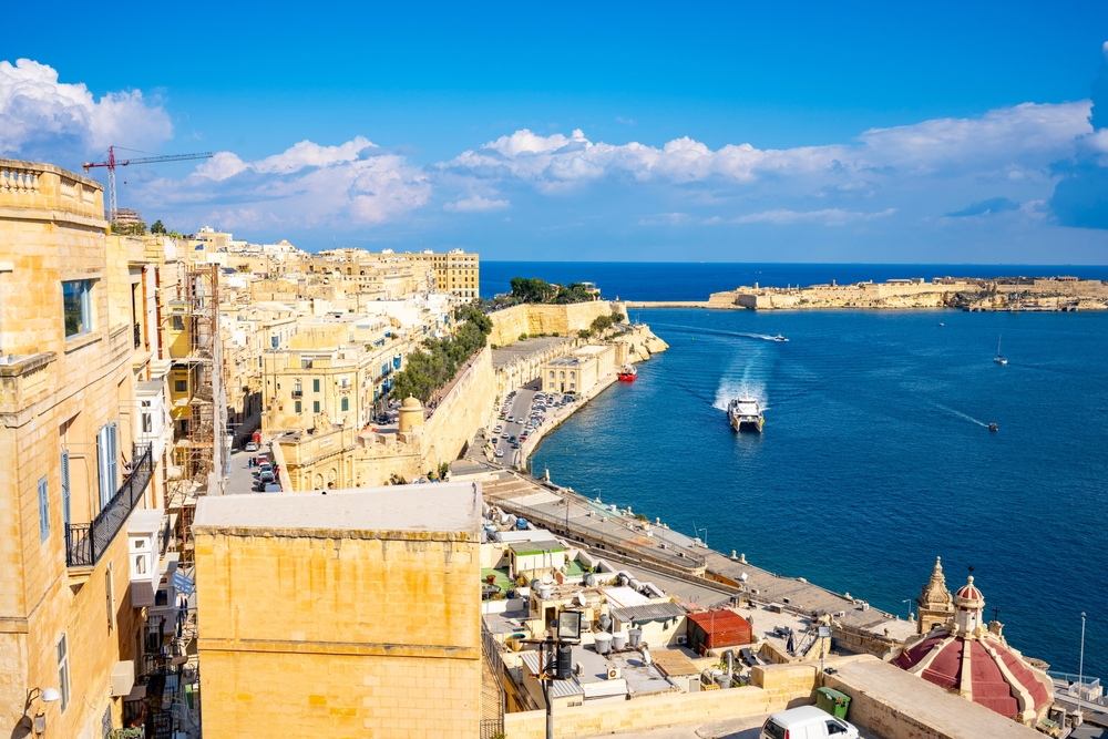 Les jardins d’Upper Barrakka au bord du Grand Harbour à La Valette