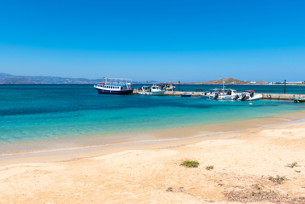 Le petit port d'Agia Anna à Naxos