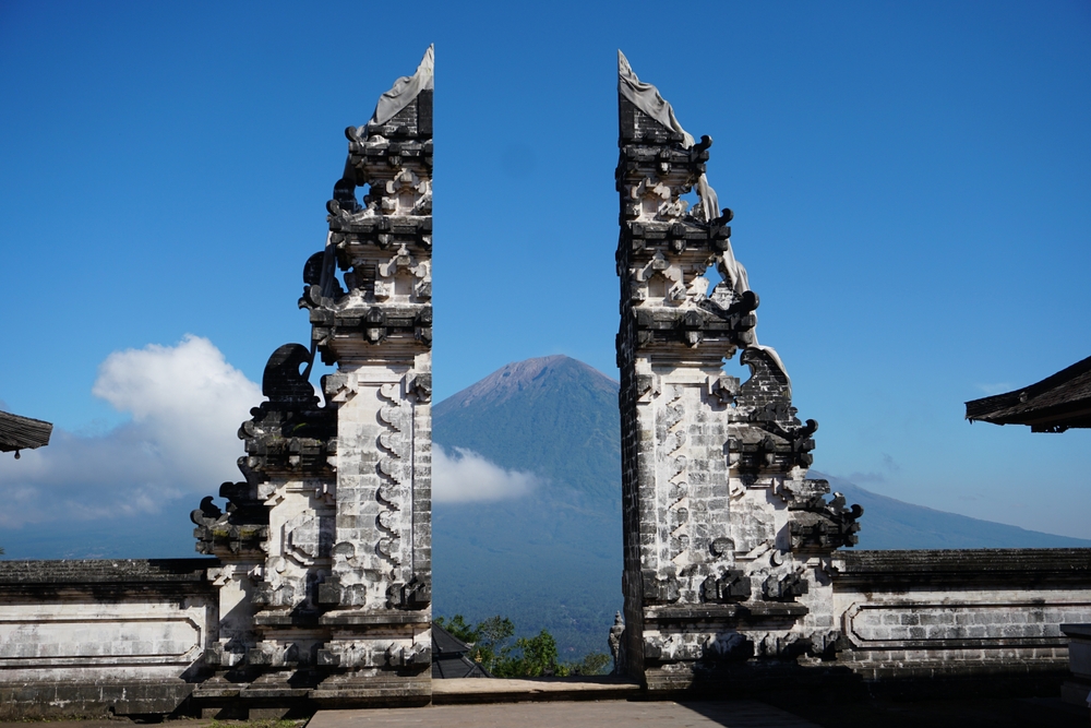 Que faire à Bali ? Les 17 meilleurs sites et activités 33 Porte de Pura Lempuyang avec le mont Agung en arrière-plan