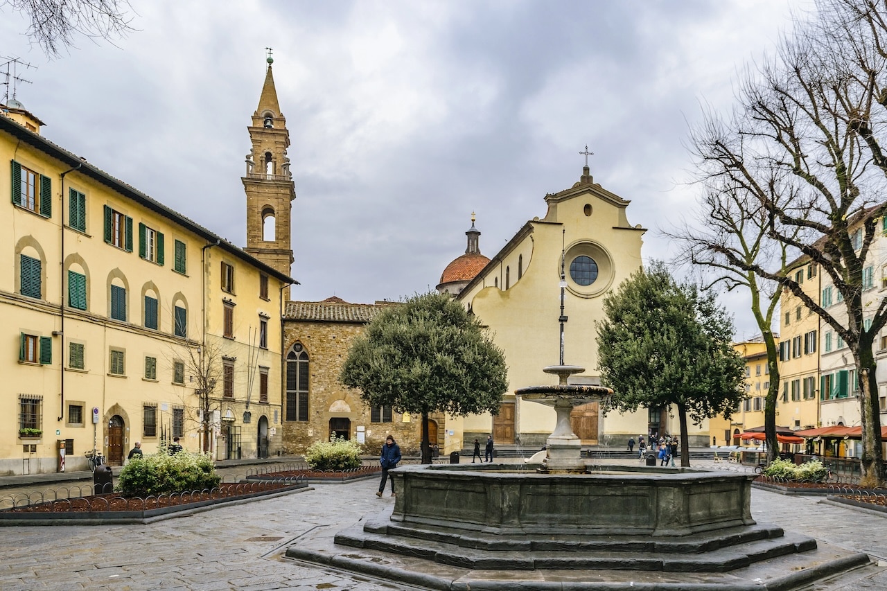 Santo Spirito dans le quartier de l’Oltrarno à Florence