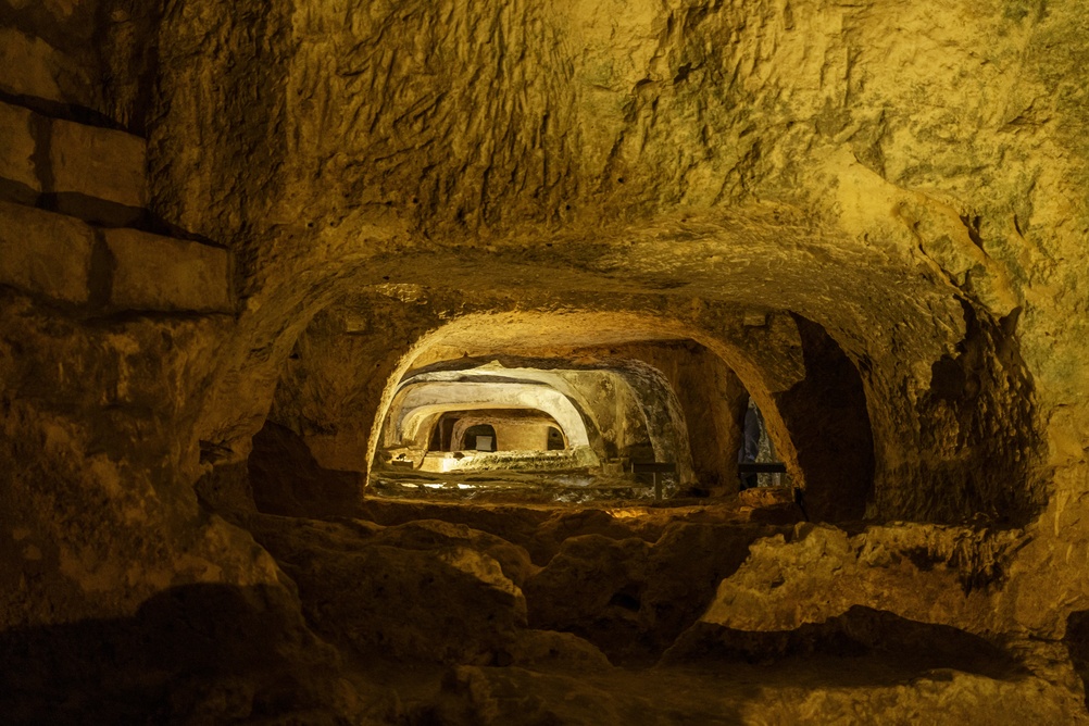 Tombes souterraines dans les catacombes de Saint-Paul à Rabat à Malte