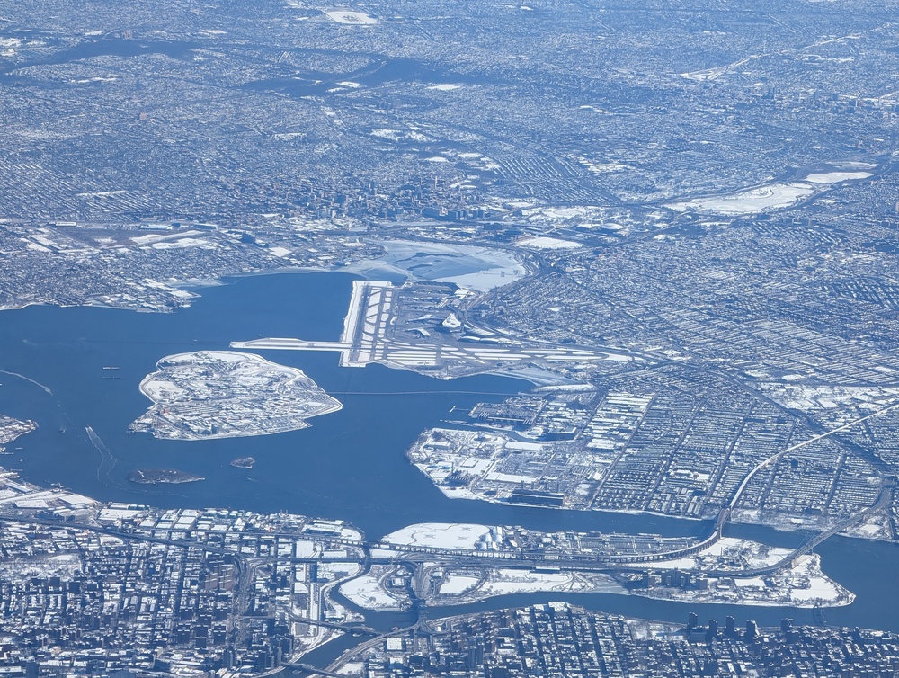 Vue aérienne de l’aéroport de LaGuardia à New York