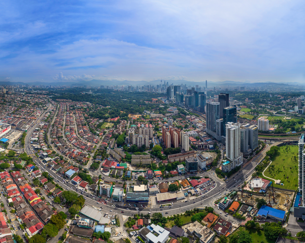Où dormir à Kuala Lumpur ? Les 6 meilleurs quartiers et de bons hôtels 14 Vue aérienne de Bangsar à Kuala Lumpur avec le Bangsar Village