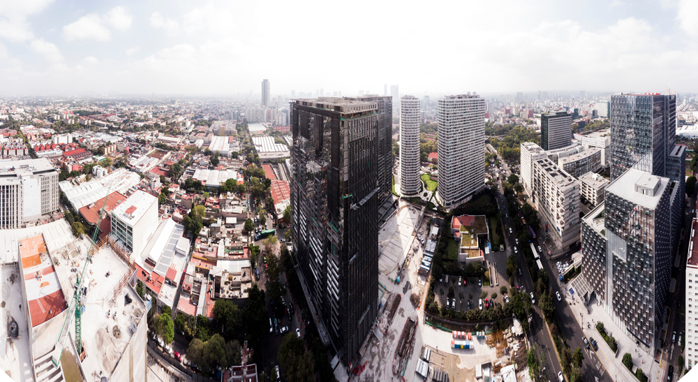 Où dormir à Mexico ? Les 6 meilleurs quartiers et de bons hôtels 13 Vue aérienne du quartier de Polanco à Mexico