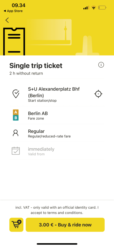 single ticket berlin public transport Billet simple pour les transports en commun de Berlin