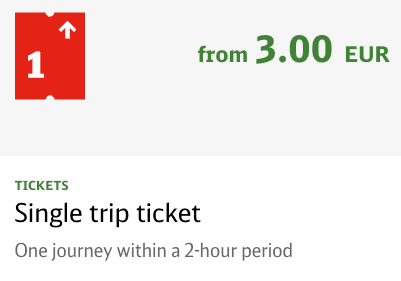 single trip ticket berlin public transport Billet simple pour les transports en commun de Berlin