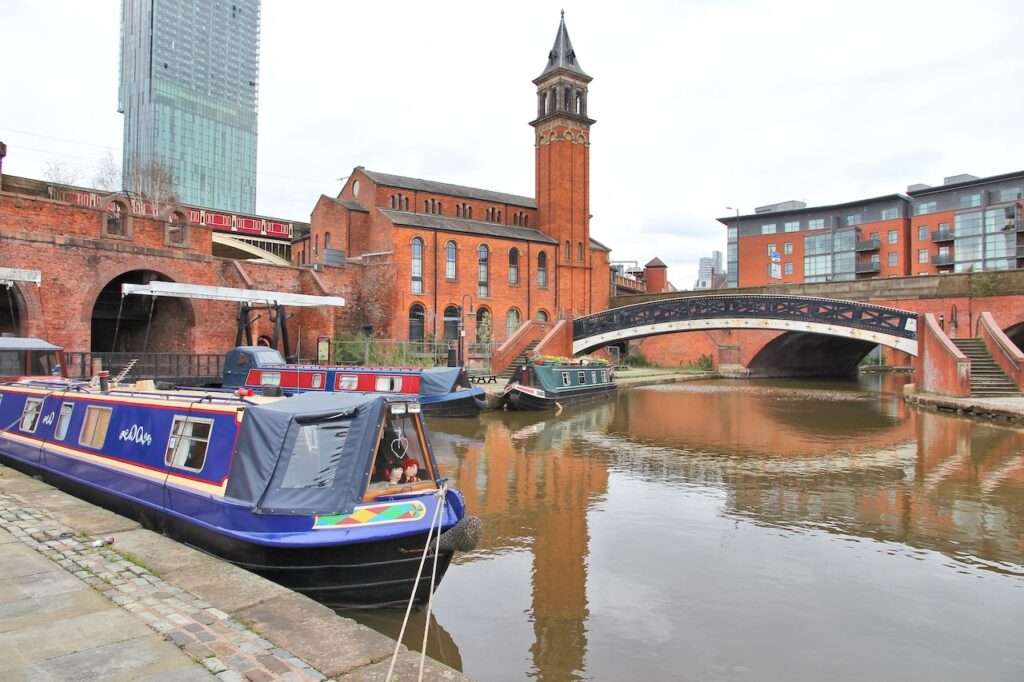 Castlefield et le canal à Manchester