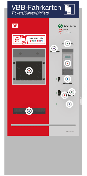 berlin public transport ticket machine Distributeur de billets des transports en commun de Berlin