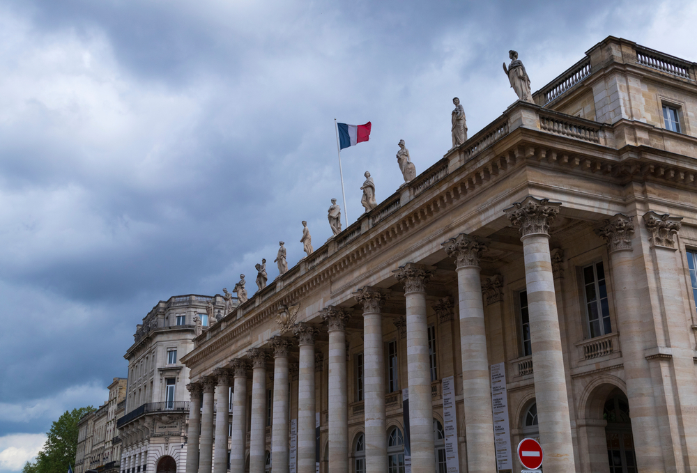 Le Grand Théâtre sur la place de la Comédie à Bordeaux