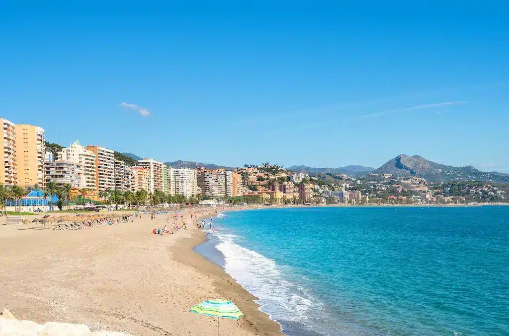 Plage de La Malagueta à Malaga