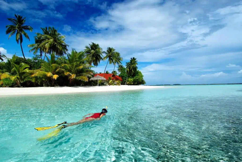 La plage de Kurumba Maldives
