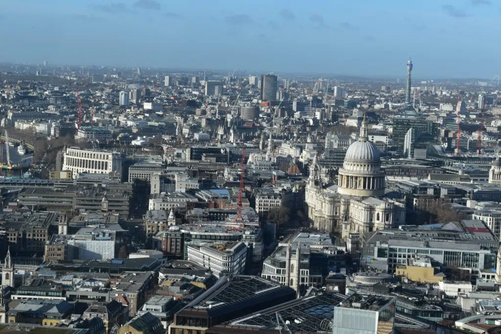La vue depuis le Skygarden