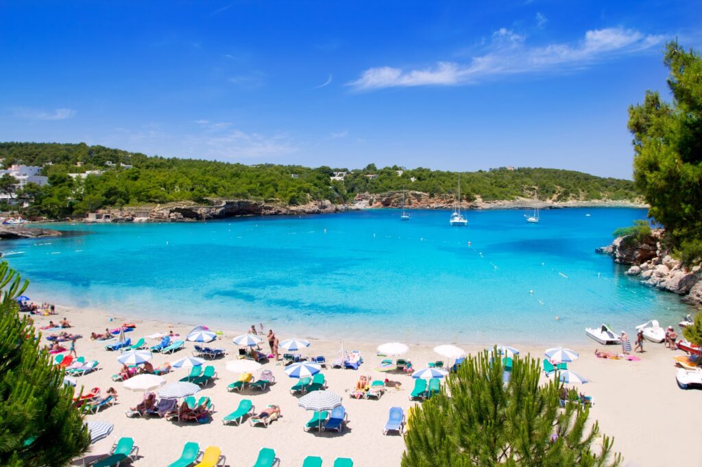 Portinatx dans le nord d’Ibiza