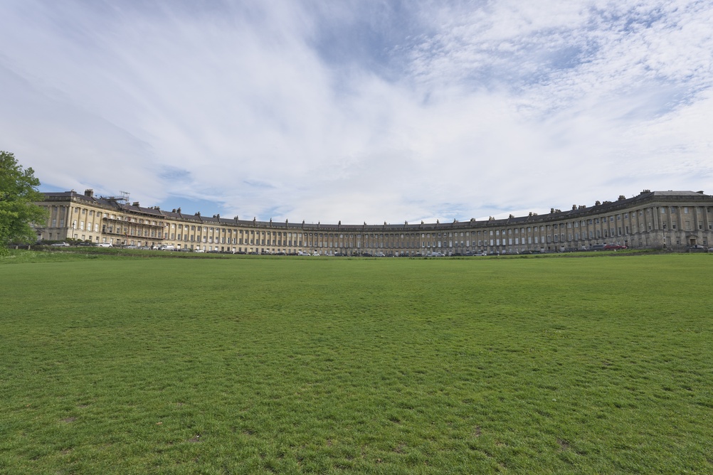 La rangée de maisons incurvée du Royal Crescent à Bath