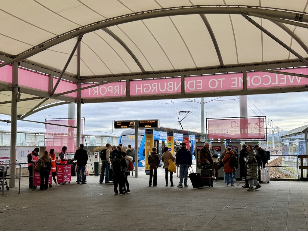 Station de tram de l’aéroport d’Édimbourg
