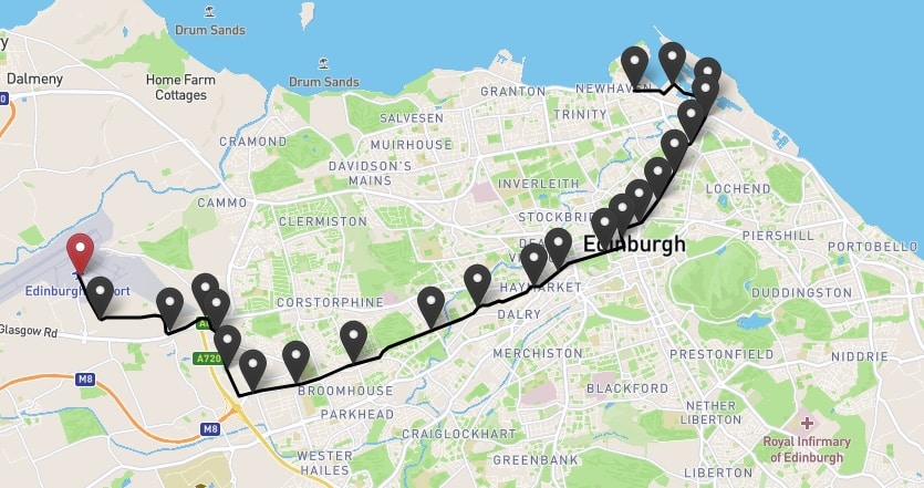 Stations de tram d’Édimbourg