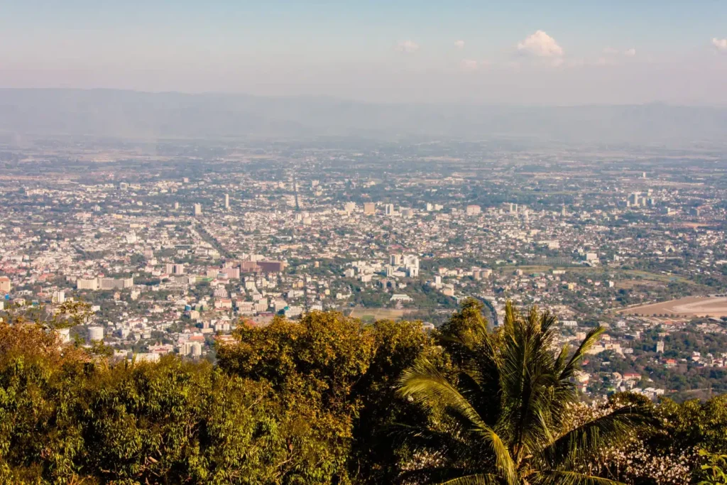 Vue d’ensemble de la ville de Chiang Mai